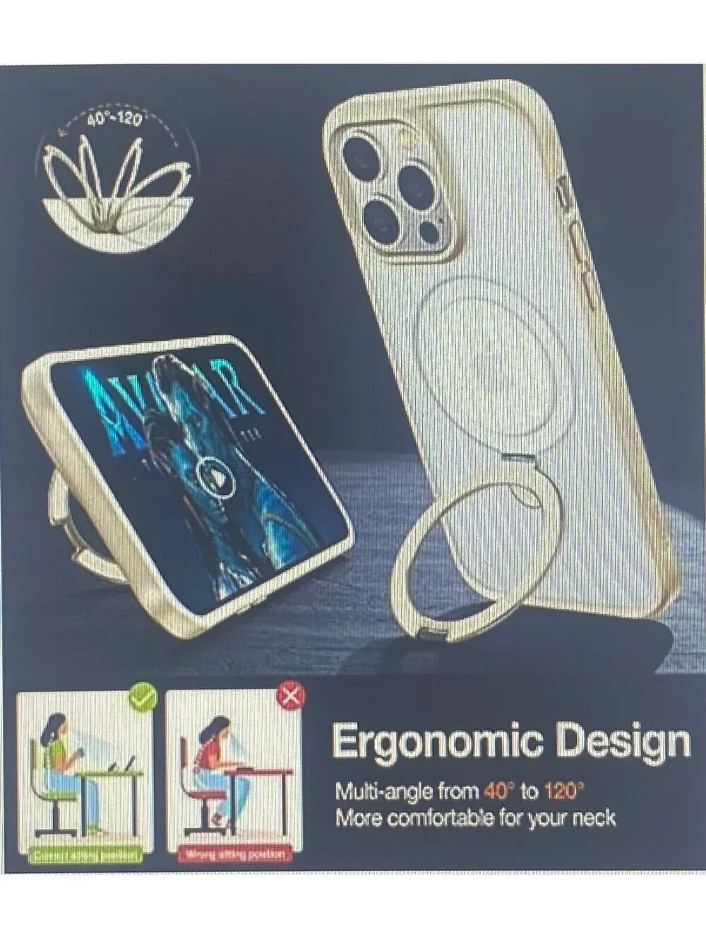 Torras Magnetic Case for iPhone 13 Pro Max Milky White